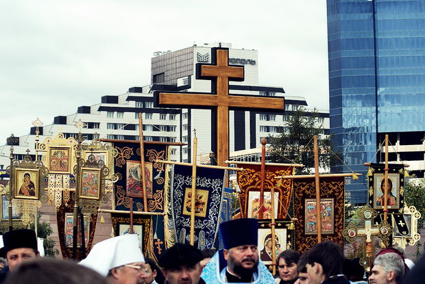 Церемония закладки собора