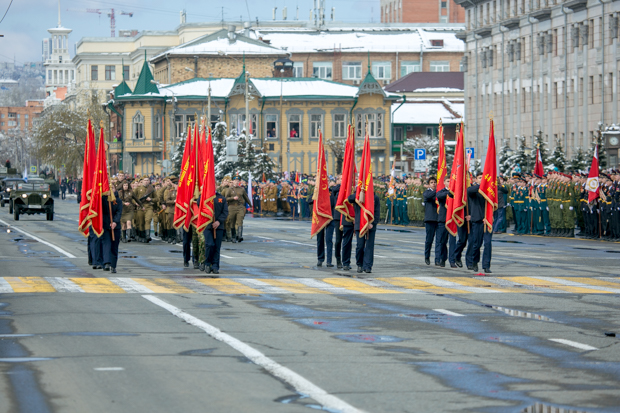 Парад победы в Красноярске 2016