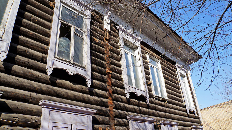 Старинное здание в Красноярске