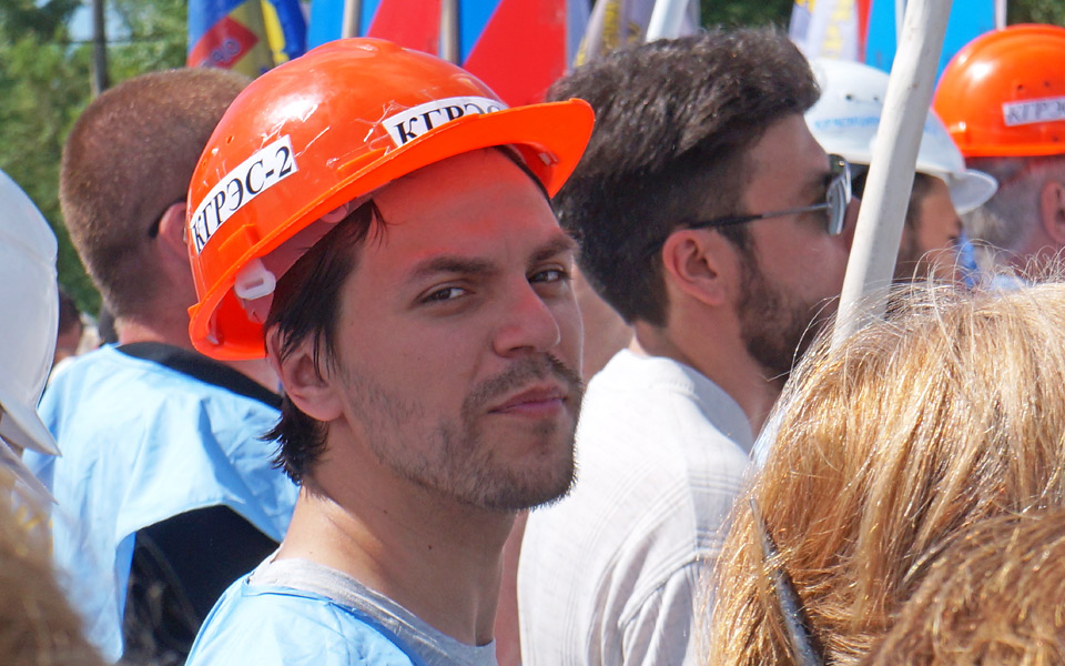 Митинг против повышения пенсионного возраста в Красноярске