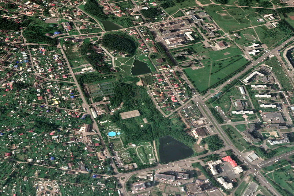 Парк Прищепка Красноярск вид сверху