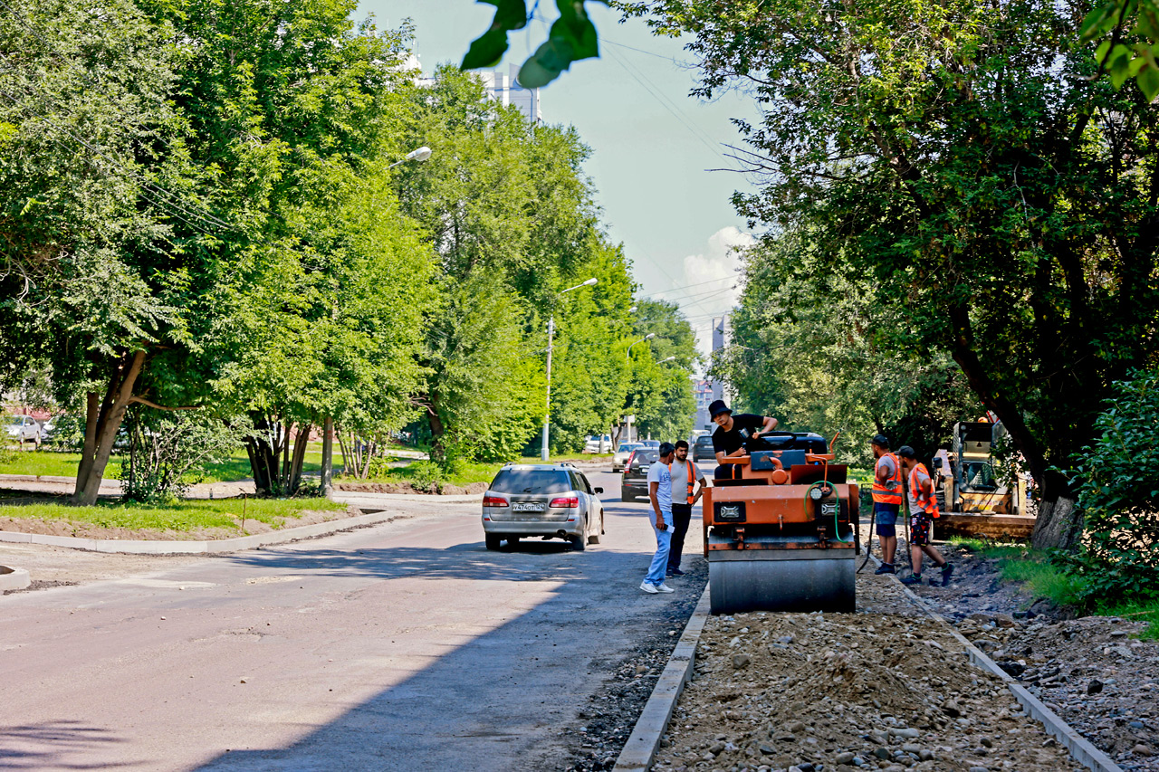 Дорожный ремонт в Красноярске