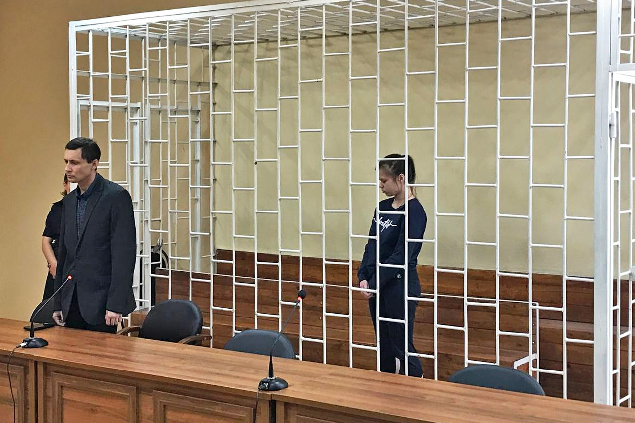 Полина Дворкина в суде