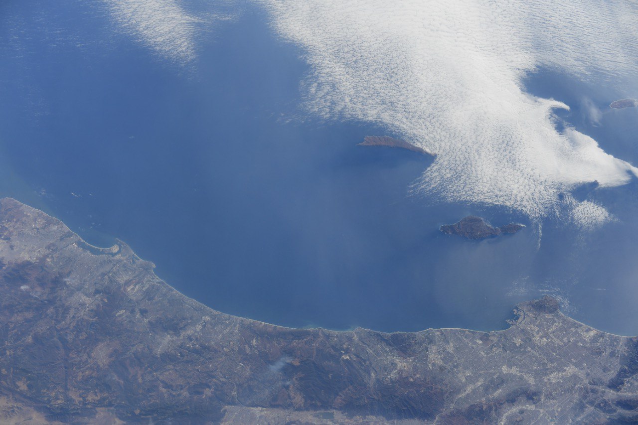 побережье Калифорнии возле Сан-Диего, место приводнения Crew Dragon