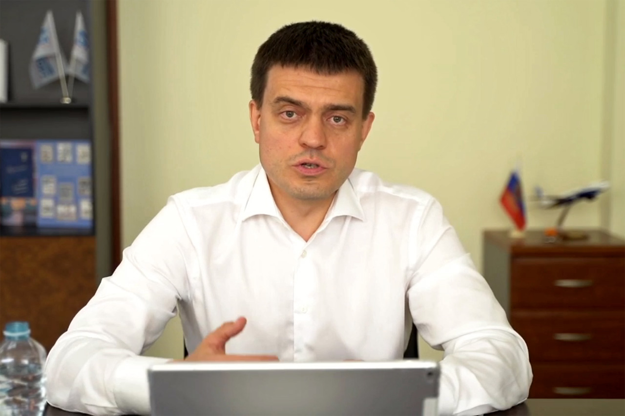 Михаил Котюков во время прямого эфира 27 июля