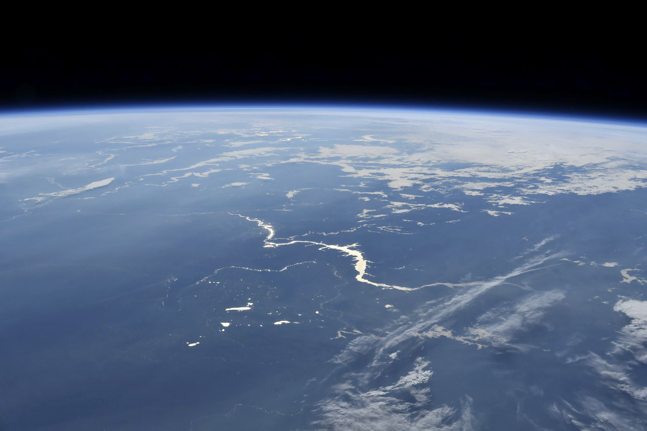 вид на Сибирь из космоса