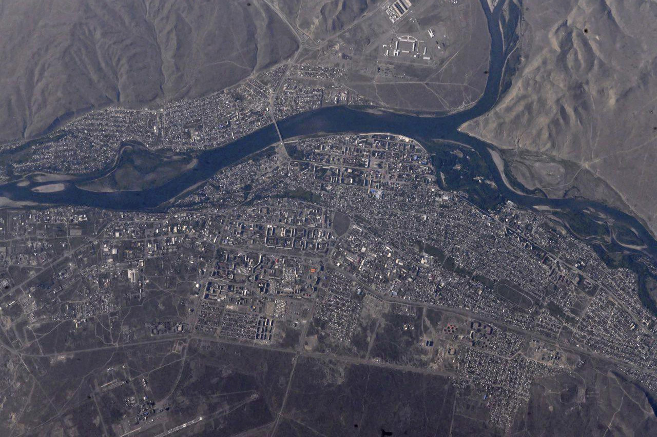 слияние Малого и Большого Енисея в Тыве