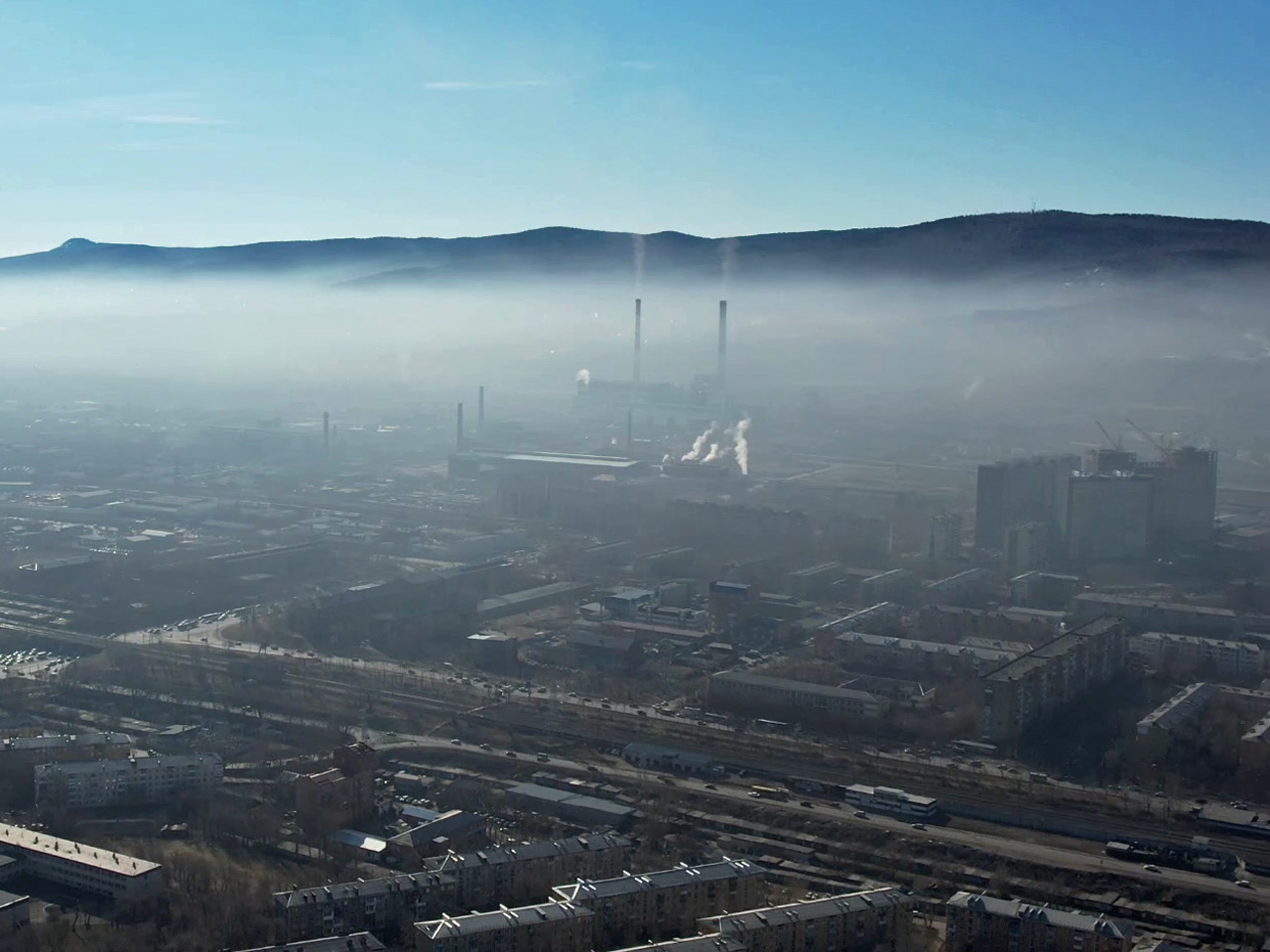 Грязный воздух над Красноярском