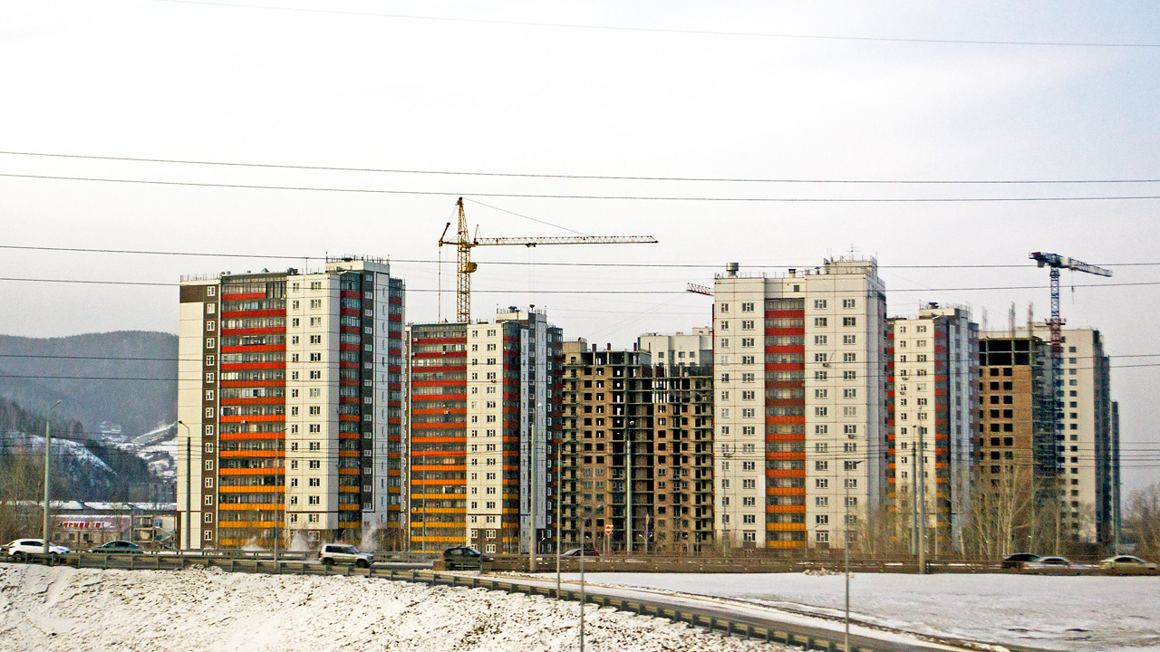 Новостройки - новые дома и строительство в Красноярске около Николаевского моста