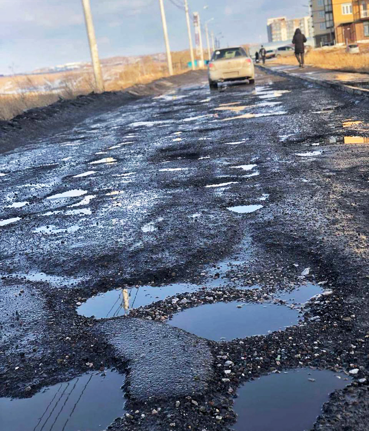 Дорога в ямах Красноярск